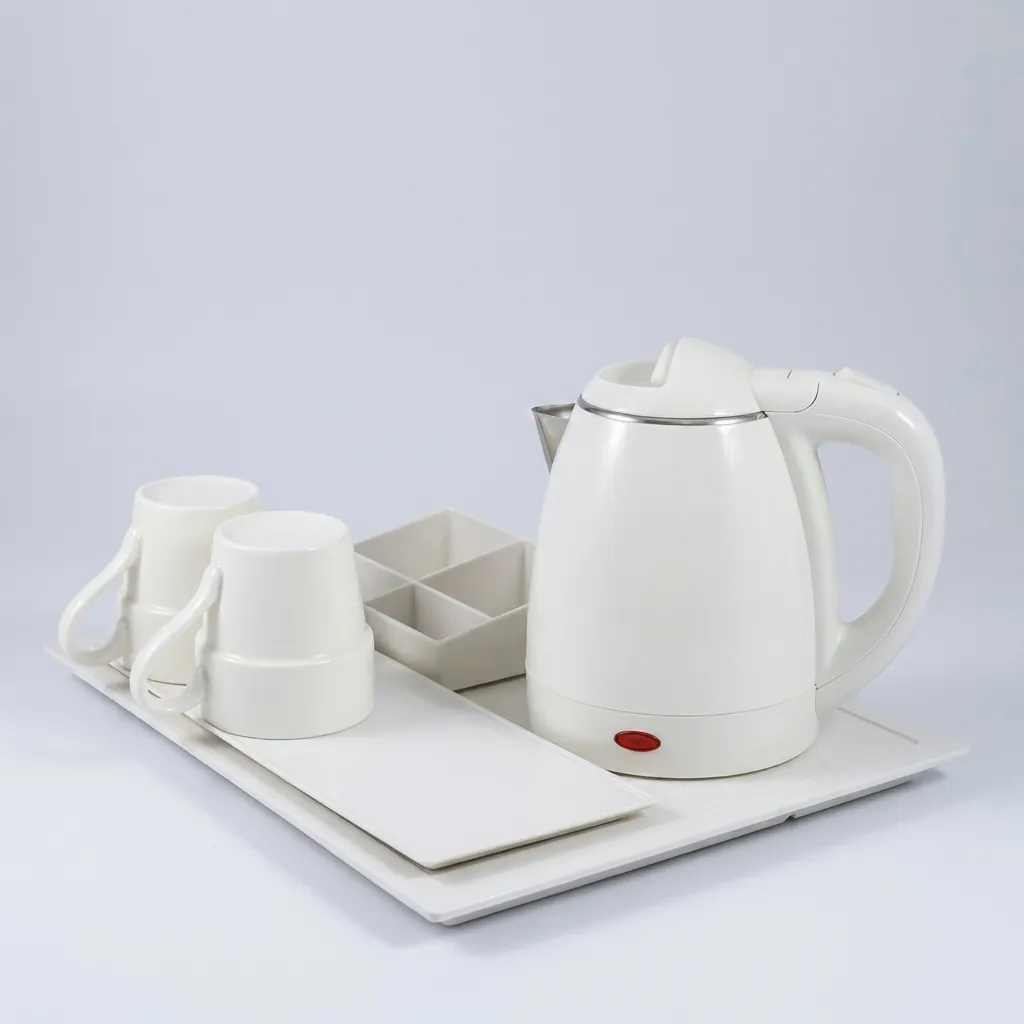Melamine Tray Set with Strix Stainless Steel 1.2L Kettle [1062] — KTS-1062 (image 2)