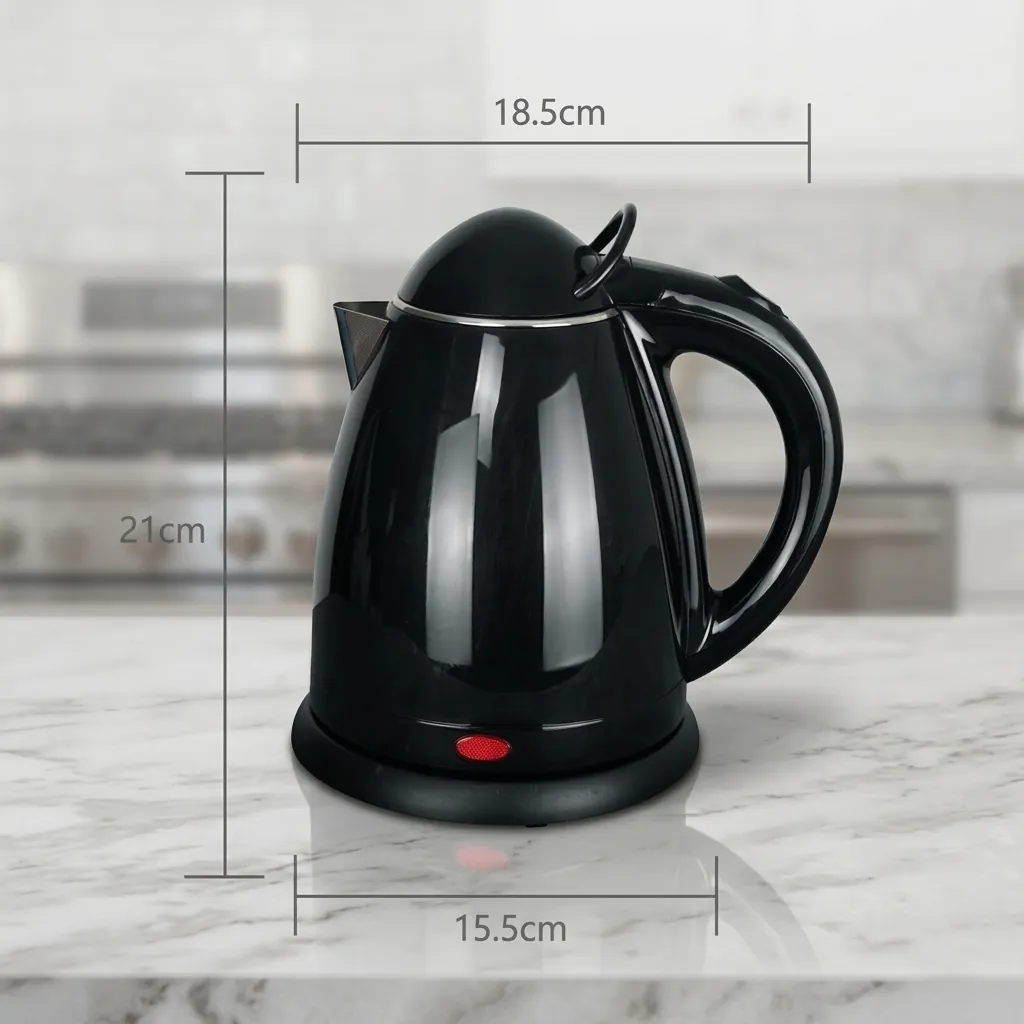 Melamine Tray Set with Stainless Steel Double Body 0.8L Kettle [1064] — KTS-1064 (image 2)