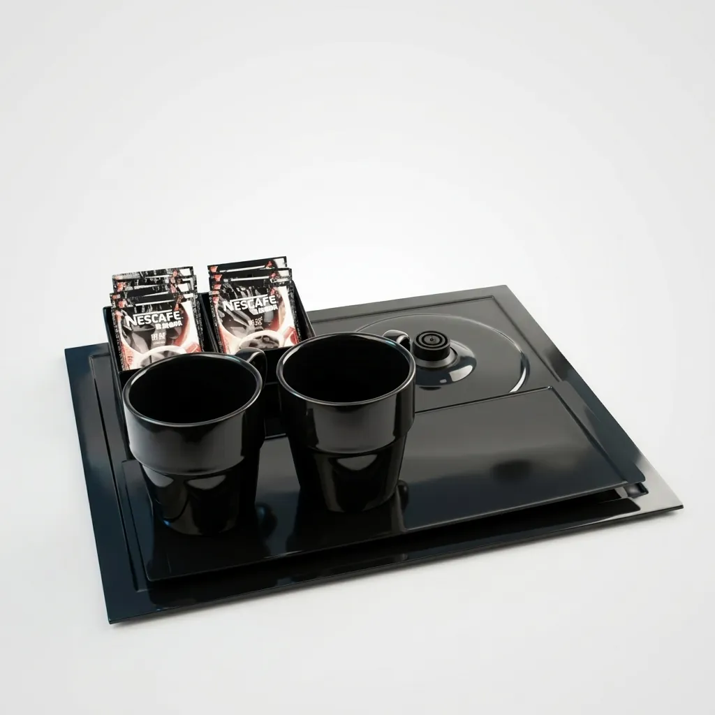 Melamine Tray Set with Strix Stainless Steel 0.8L Kettle [1065] — KTS-1065 (image 2)