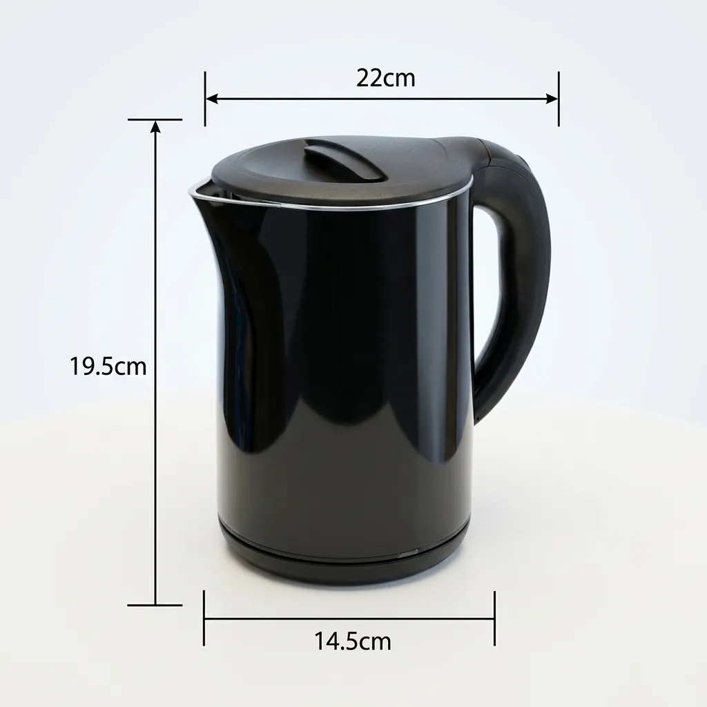 Melamine Tray Set with Double Body 1.2L Kettle [1066] — KTS-1066 (image 6)