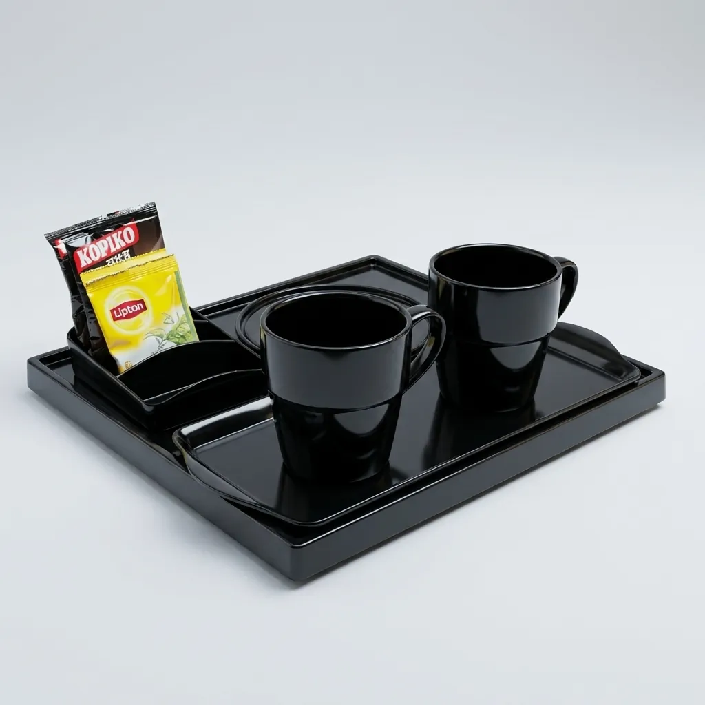 Melamine Tray Set with Strix Stainless Steel 0.8L Kettle [1069] — KTS-1069 (image 8)