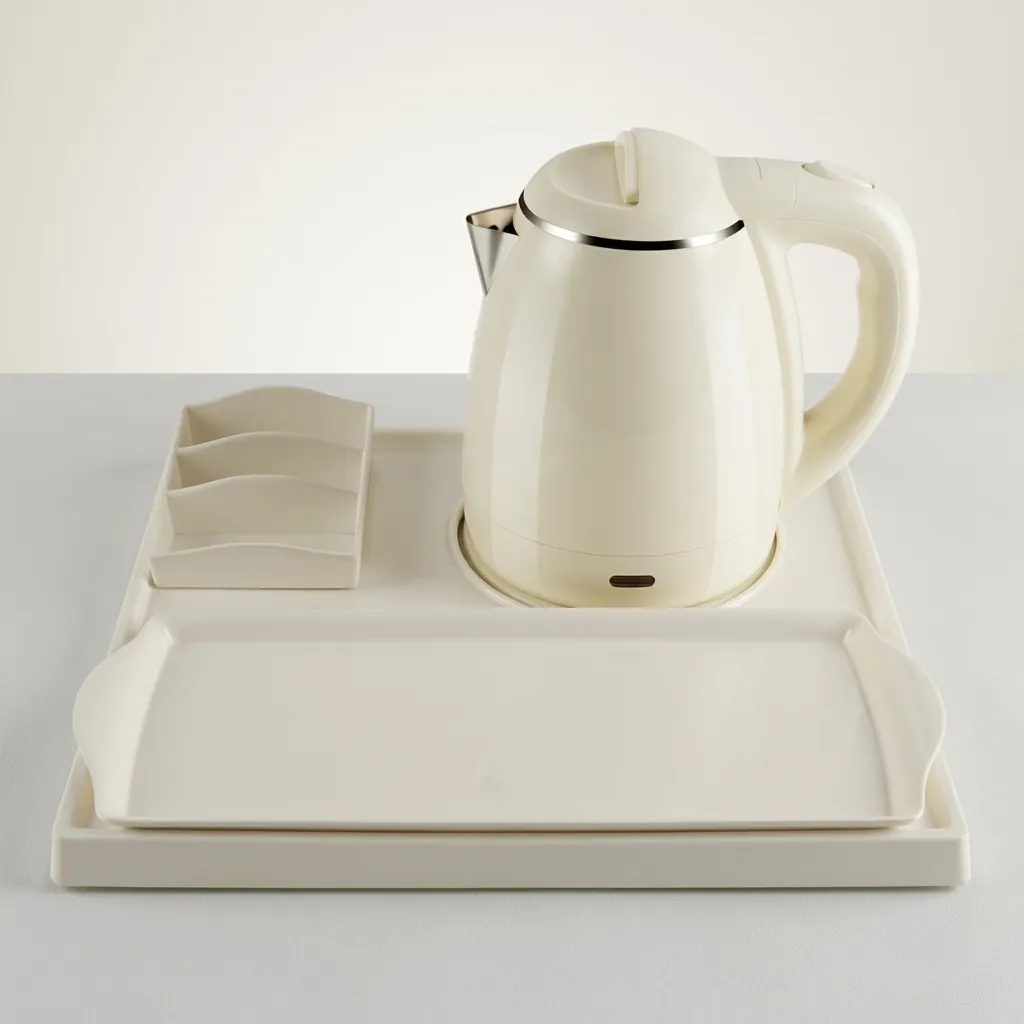 Melamine Tray Set with Strix Stainless Steel 1.2L Kettle [1070] — KTS-1070 (image 2)