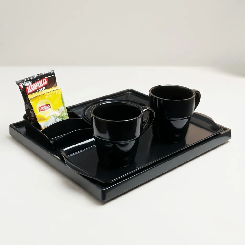 Melamine Tray Set with Strix Stainless Steel 1.2L Kettle [1071] — KTS-1071 (image 8)