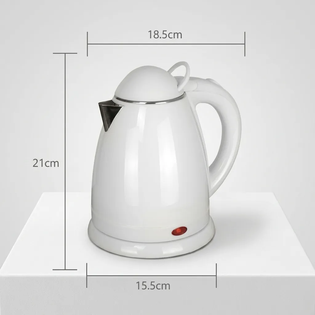 Melamine Tray Set with Stainless Steel Double Body 0.8L Kettle [1080] — KTS-1080 — A melamine welcome tray in strong, fire-resistant non-crack melamine with an integrated kettle base, three sachet-and-spoon compartments and space for cups. The polished surface wipes clean easily, paired with a 0.8L double-body stainless steel kettle. A 36.5x34cm tray finished in white. (image 2)