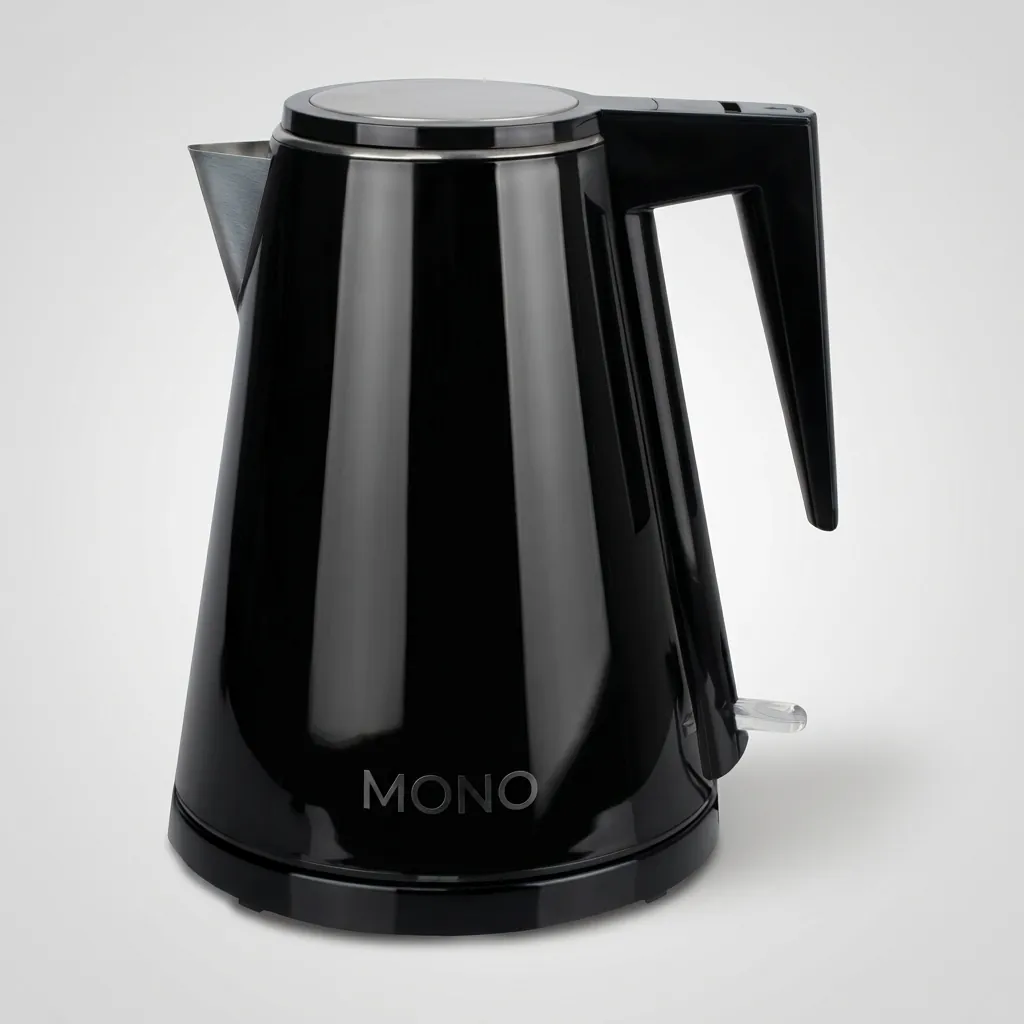Melamine Tray Set with Stainless Steel Double Body 1.2L Kettle [1084] — KTS-1084 (image 2)