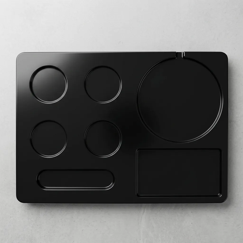 Melamine Tray Set with Stainless Steel Double Body 1.2L Kettle [1084] — KTS-1084 (image 4)