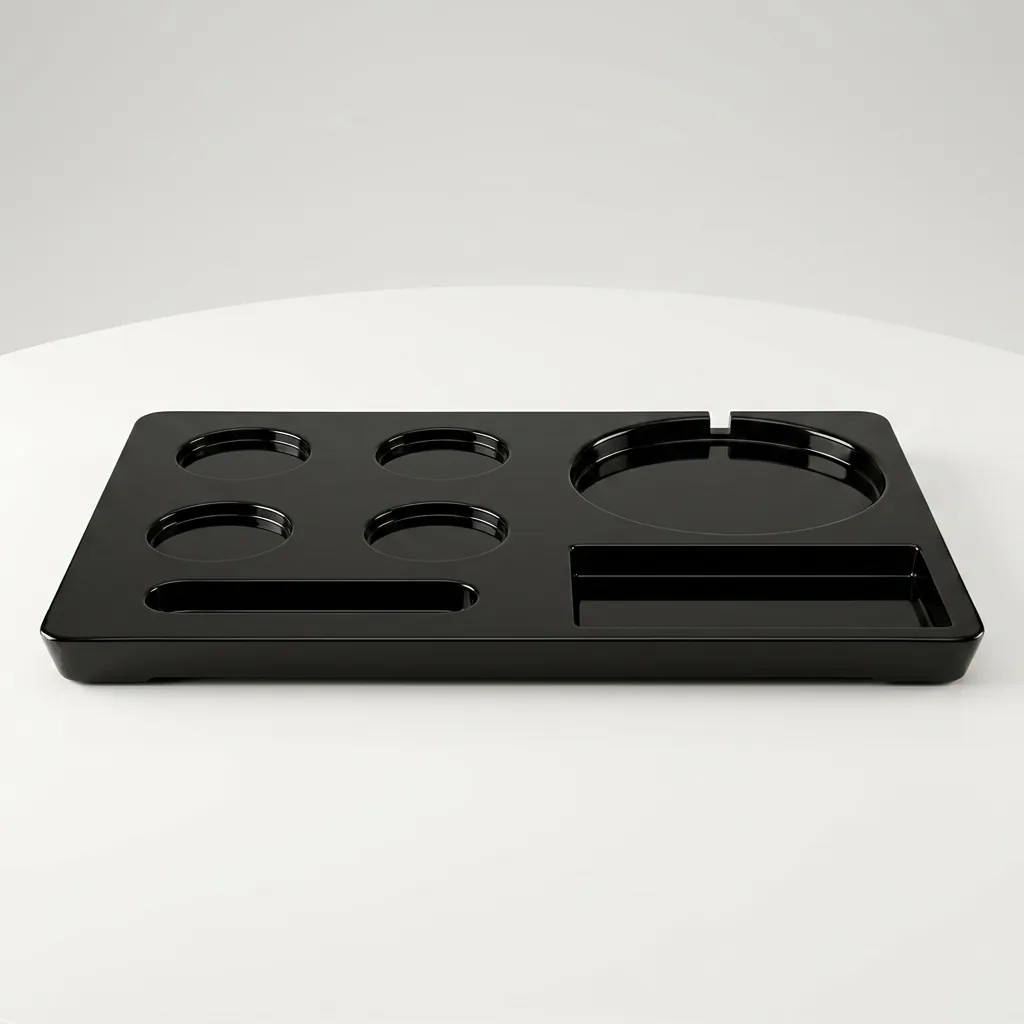 Melamine Tray Set with Stainless Steel Double Body 1.2L Kettle [1084] — KTS-1084 (image 7)