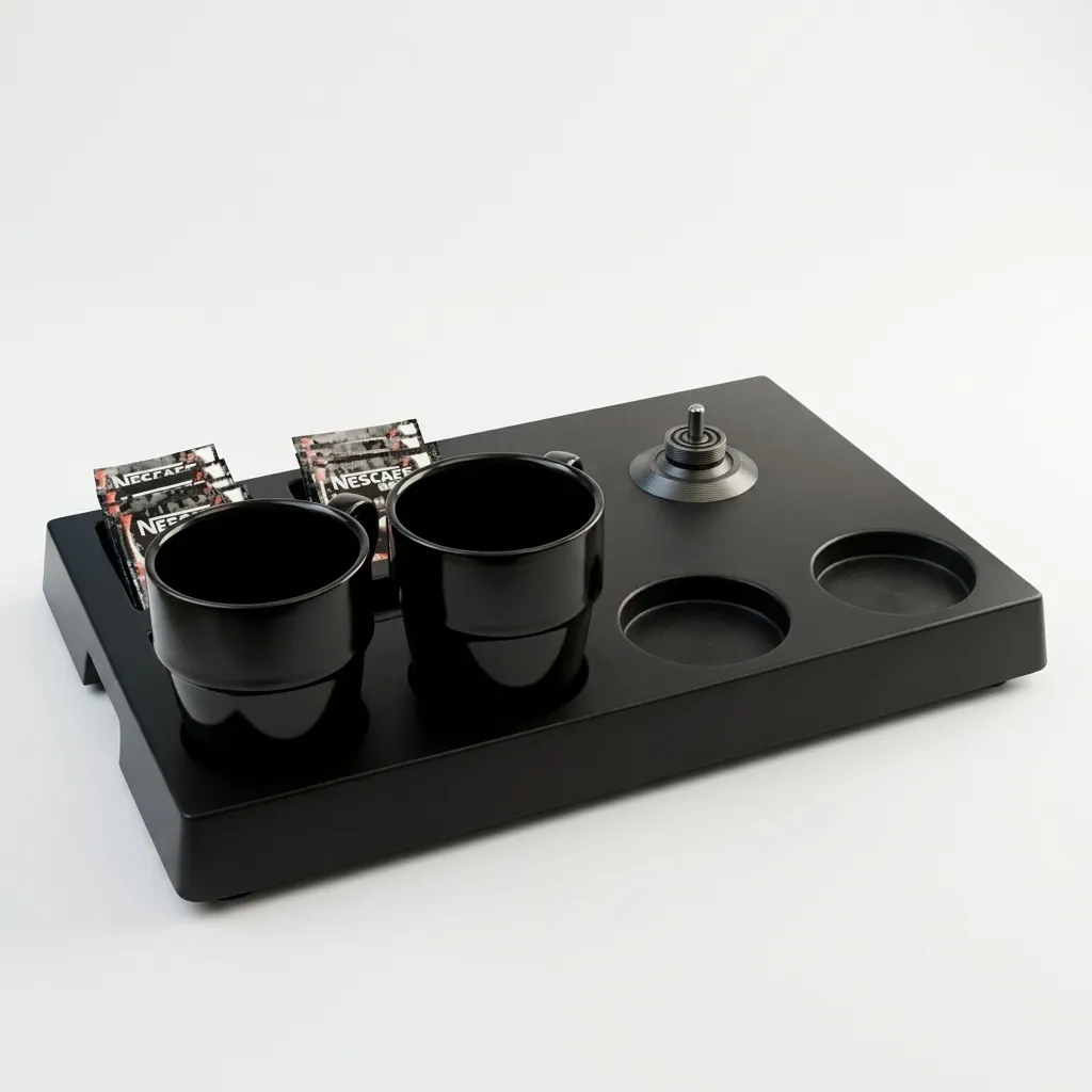 ABS Tray Set with Stainless Steel Double Body 0.6L Kettle [1086] — KTS-1086 (image 5)