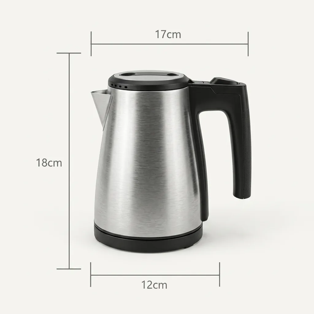 Wood Grain 3-in-1 Tray Set with Strix Stainless Steel 0.6L Kettle [1098] — KTS-1098 (image 5)