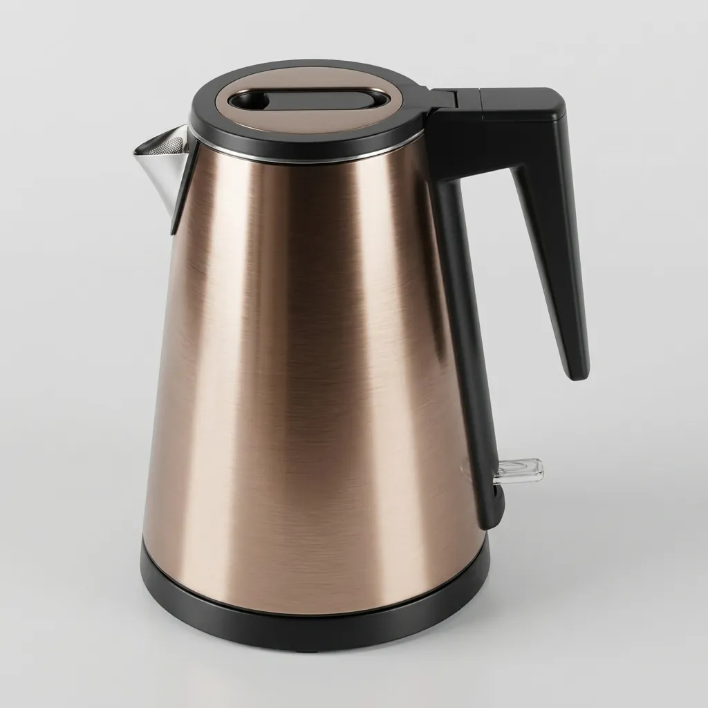 Wood Grain Tray Set with Seamless Stainless Steel Anti-Scald 0.8L Kettle — KTS-1099 (image 2)