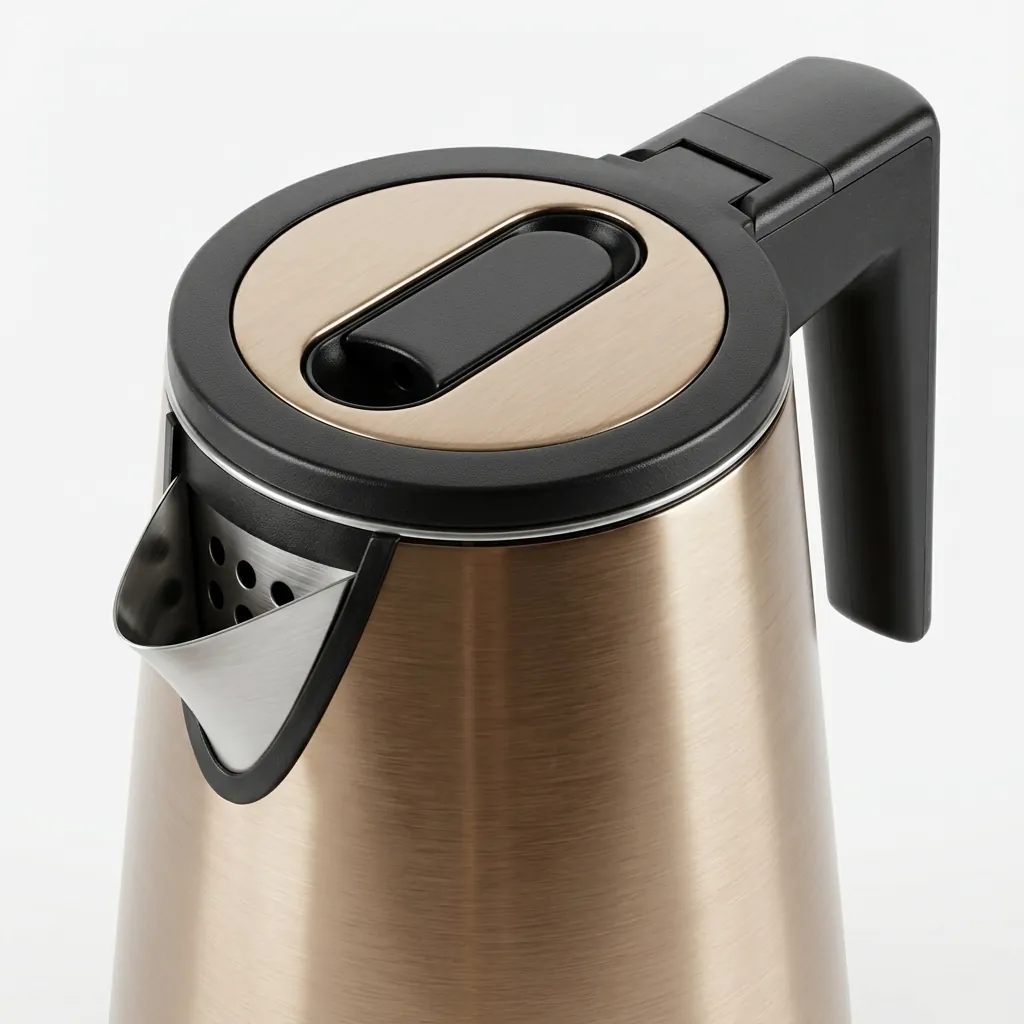 Wood Grain Tray Set with Seamless Stainless Steel Anti-Scald 0.8L Kettle — KTS-1099 (image 5)