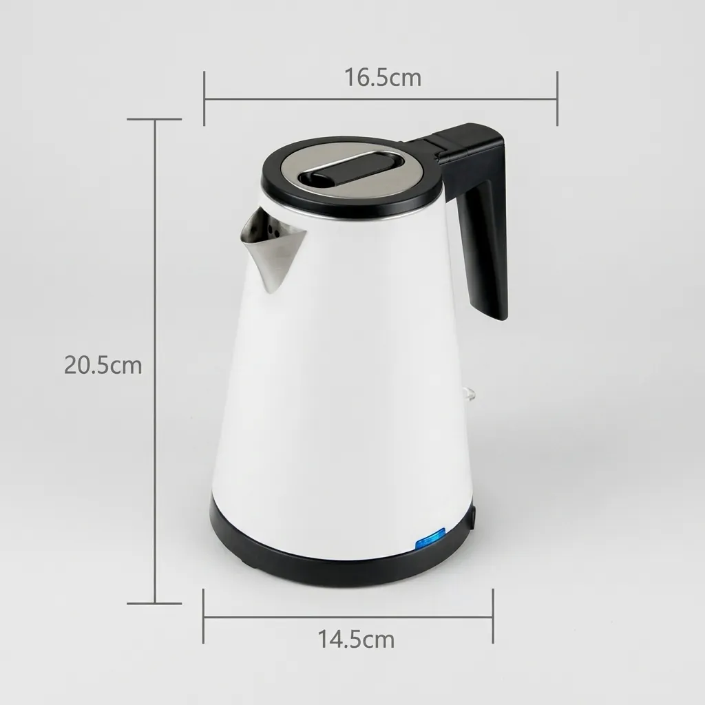 Wood Grain Tray Set with Strix Seamless Stainless Steel 0.8L Kettle [1101] — KTS-1101 (image 2)