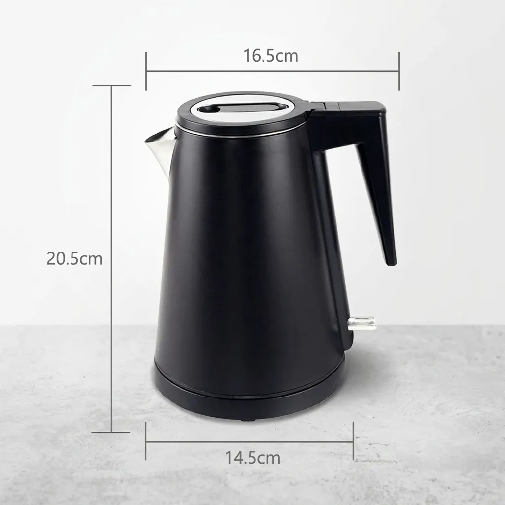 Wood Grain Tray Set with Strix Seamless Stainless Steel 0.8L Kettle [1102] — KTS-1102 (image 3)