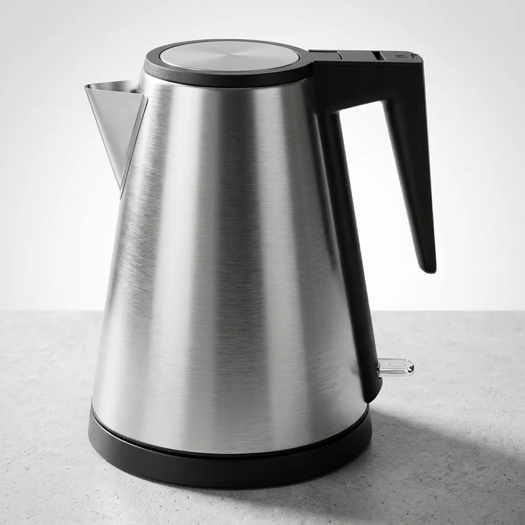Wood Grain Tray Set with Stainless Steel 1.2L Kettle with Triple Protection — KTS-1104 (image 3)