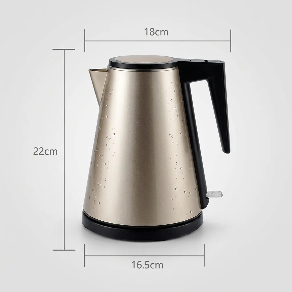 Wood Grain Tray Set with Strix Stainless Steel 1.2L Kettle with Light Indicator… (image 3)
