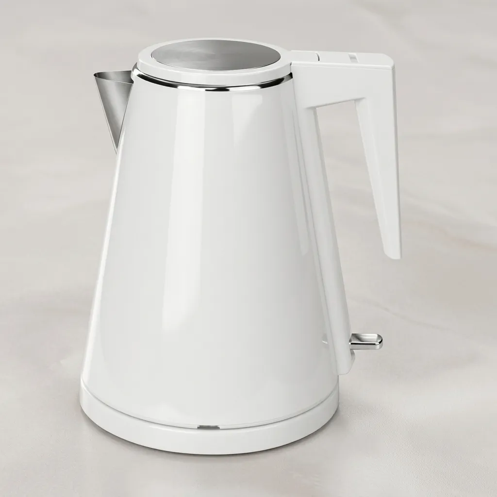 Wood Grain Tray Set with Stainless Steel Double Body 1.2L Kettle [1108] — KTS-1108 (image 2)