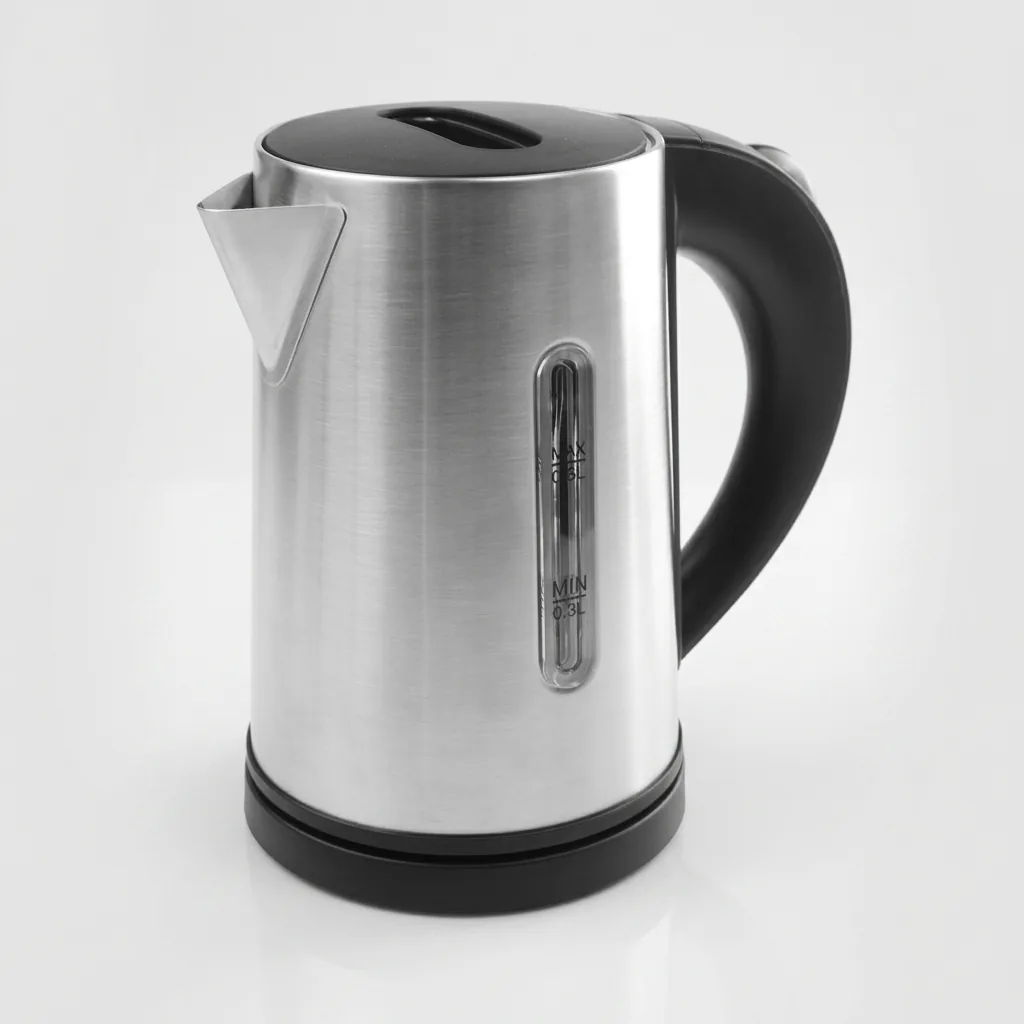 Wood Grain Tray Set with Stainless Steel Double Body 0.6L Kettle with Matt Finish… (image 2)