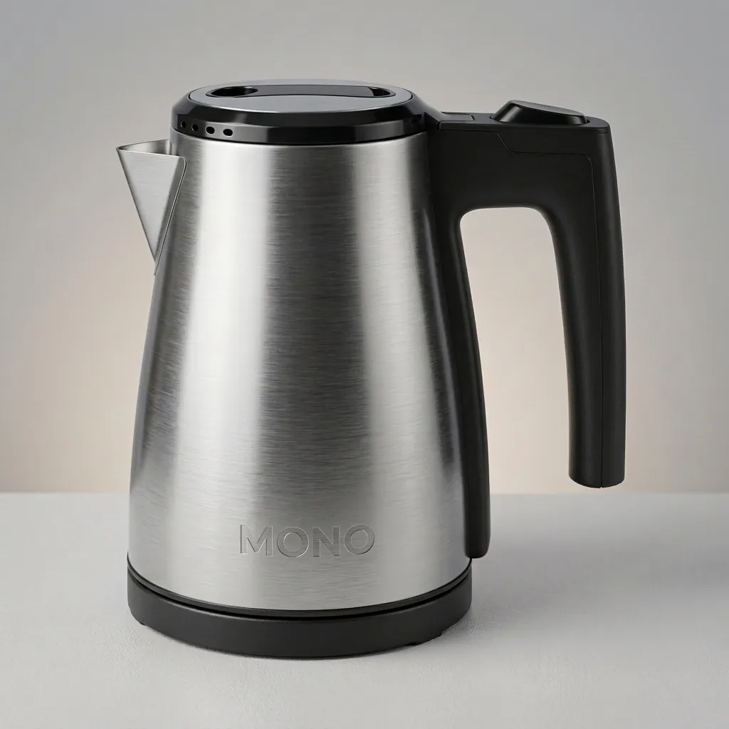 Wood Grain 3-in-1 Tray Set with Strix Stainless Steel 0.6L Kettle [1110] — KTS-1110 (image 2)