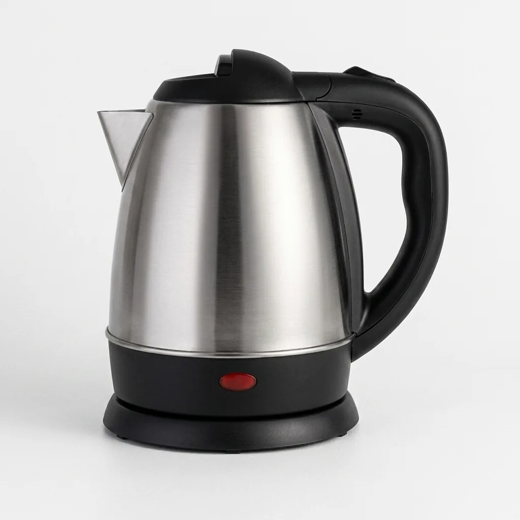 Wood Grain Tray Set with Stainless Steel 1.2L Kettle with Spout Strainer [1111]… (image 2)