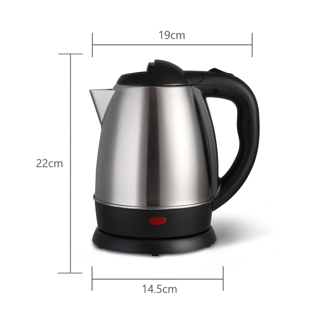 Wood Grain Tray Set with Stainless Steel 1.2L Kettle with Spout Strainer [1111]… (image 6)