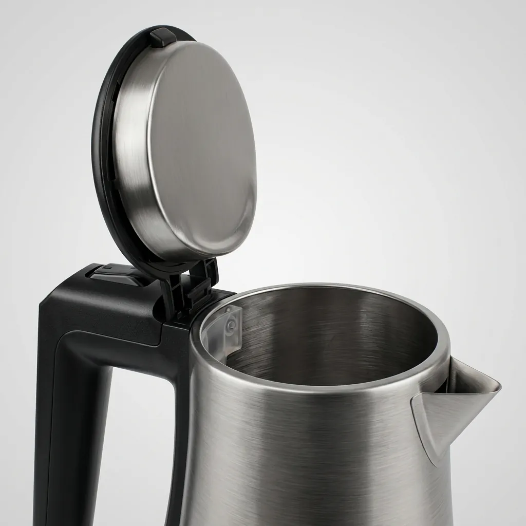 Beech Wood 3-in-1 Tray Set with Stainless Steel 0.8L Kettle [1118] — KTS-1118 (image 4)