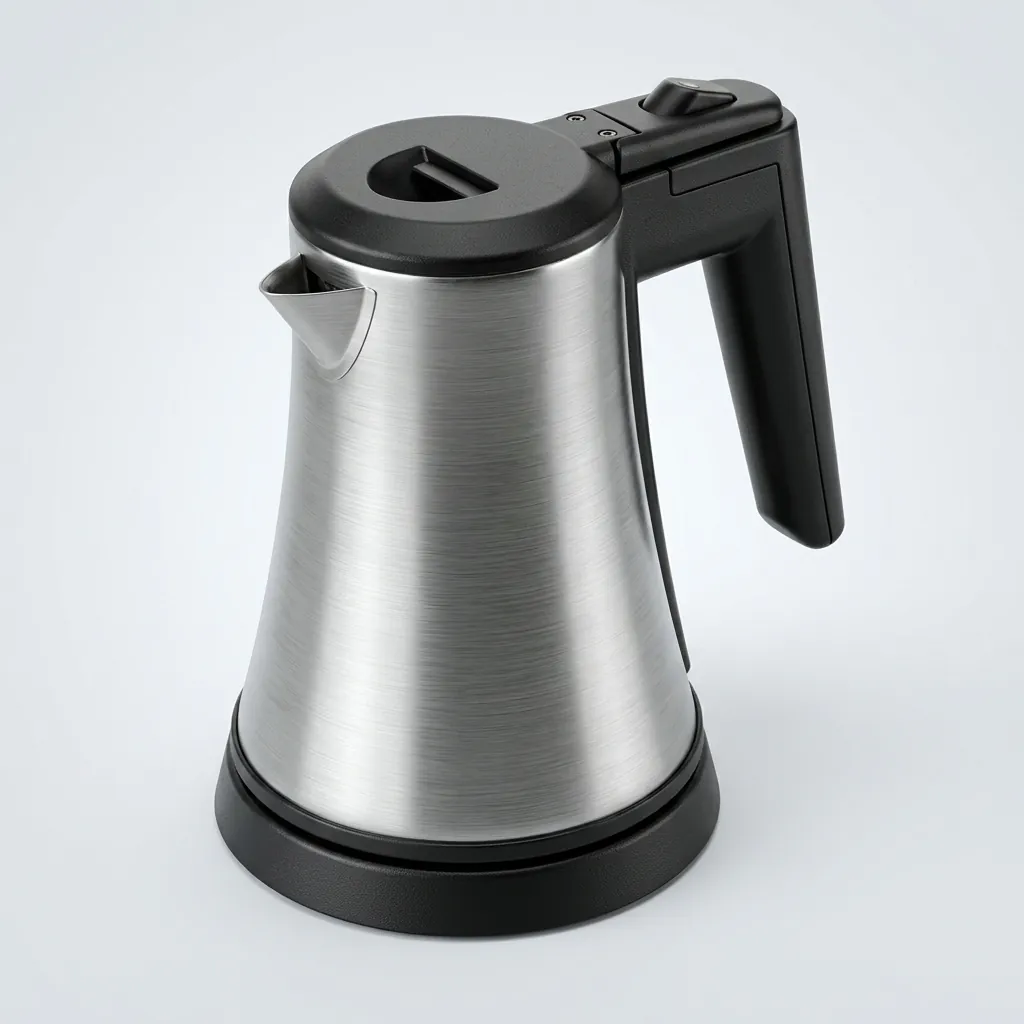 Beech Wood 3-in-1 Tray Set with Stainless Steel 0.8L Kettle [1118] — KTS-1118 (image 5)