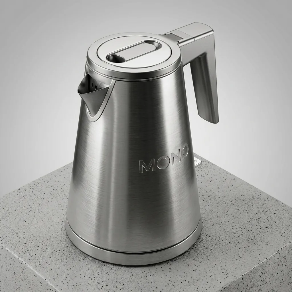Kettle 0.8L & Beech Wooden Tray Set — KTS-1120 (image 2)