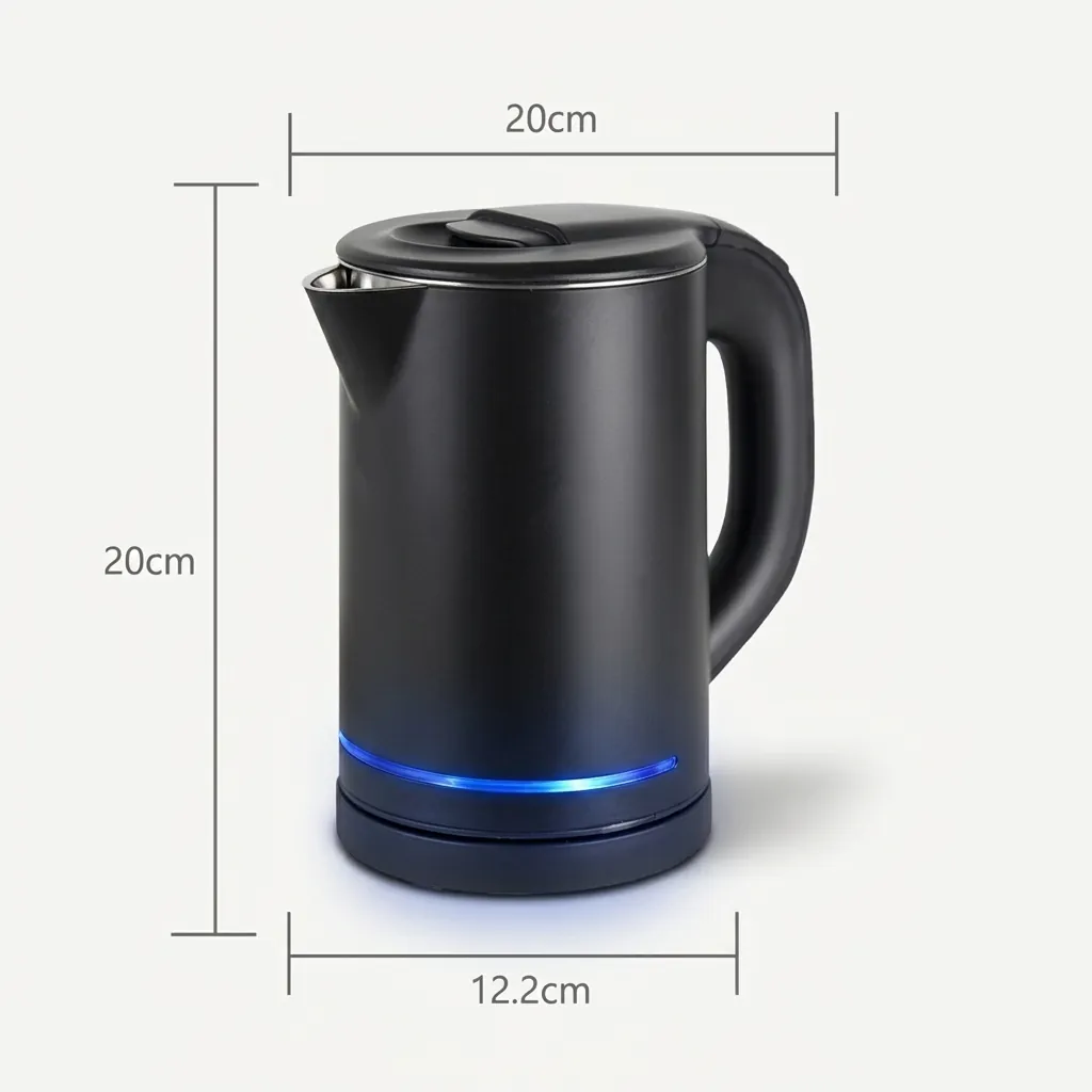 ABS Tray Set with Stainless Steel Anti-Scald 0.8L Kettle [1125] — KTS-1125 (image 4)