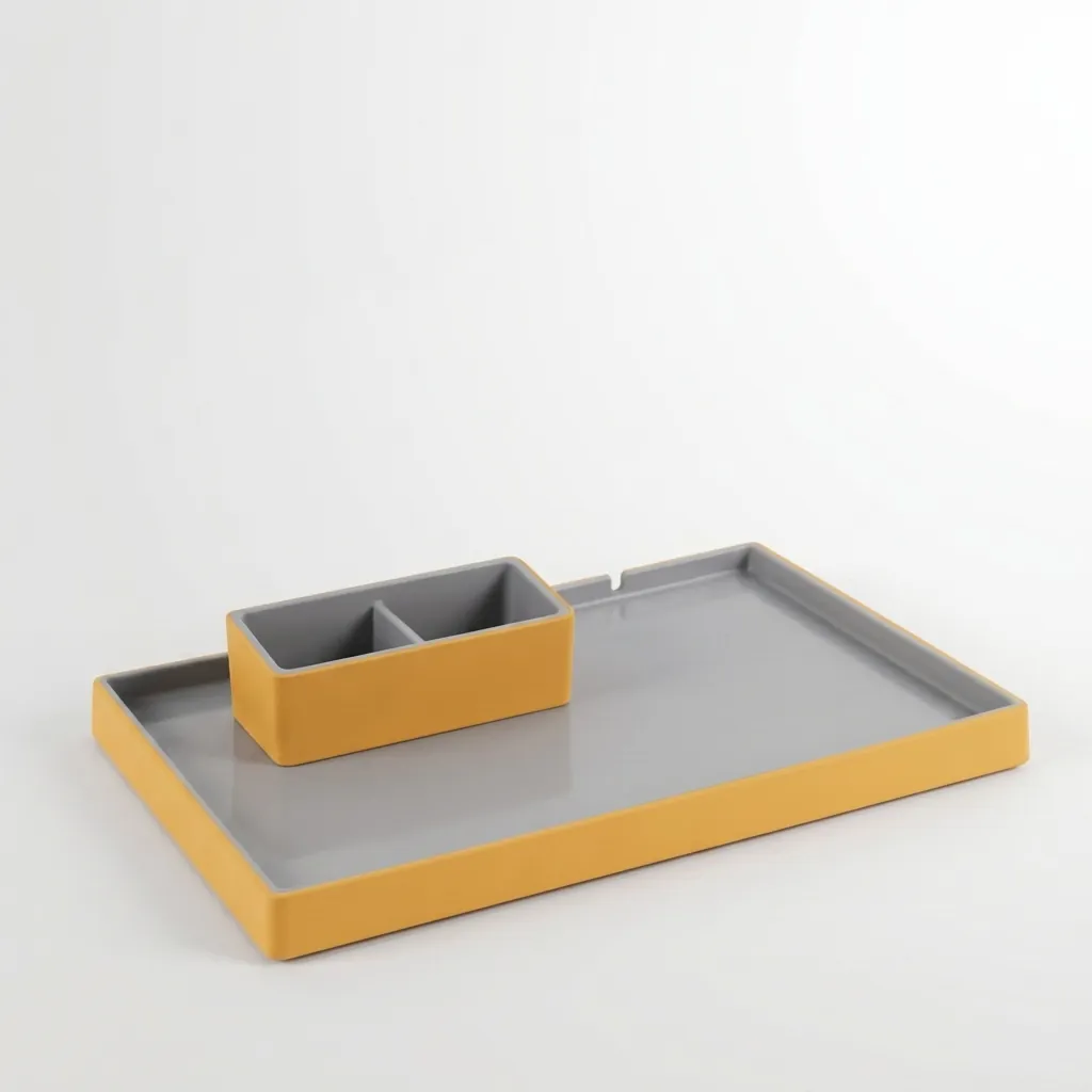 PU Leather Tray Set with Stainless Steel Anti-Scald 0.8L Kettle [1131] — KTS-1131 (image 4)