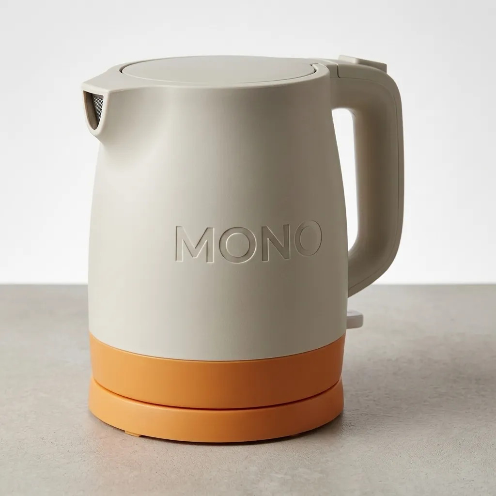 PU Leather Tray Set with Stainless Steel Anti-Scald 0.8L Kettle [1131] — KTS-1131 (image 2)