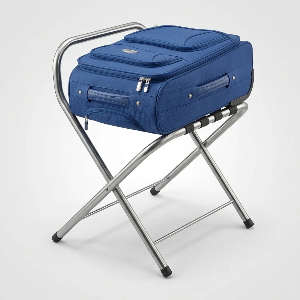Stainless Steel Backrest Luggage Rack with 4 Straps [1026] — LGR-1026 (image 6)
