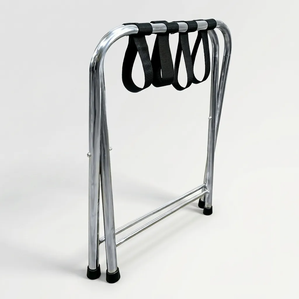 Stainless Steel Backrest Luggage Rack with 4 Straps [1028] — LGR-1028 (image 7)