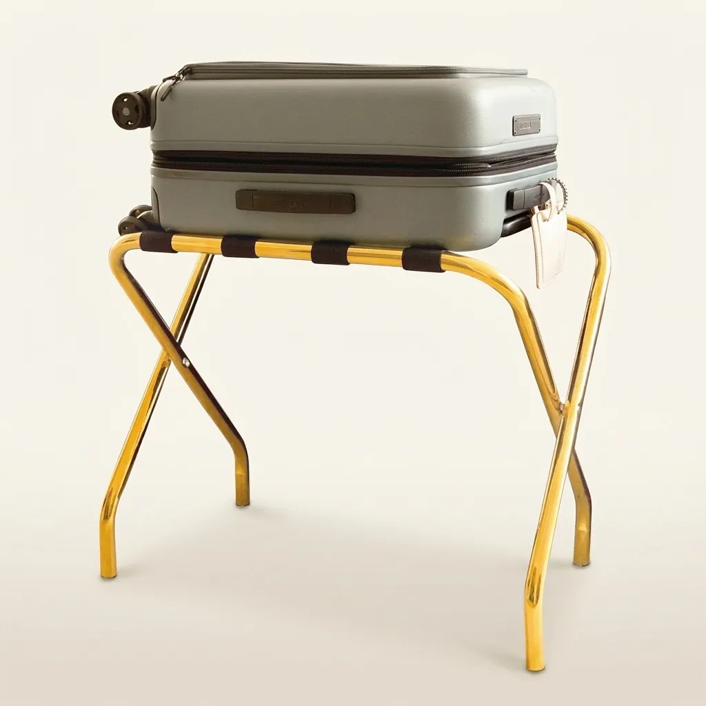 Stainless Steel Luggage Rack with 4 Straps [1030] — LGR-1030 (image 2)