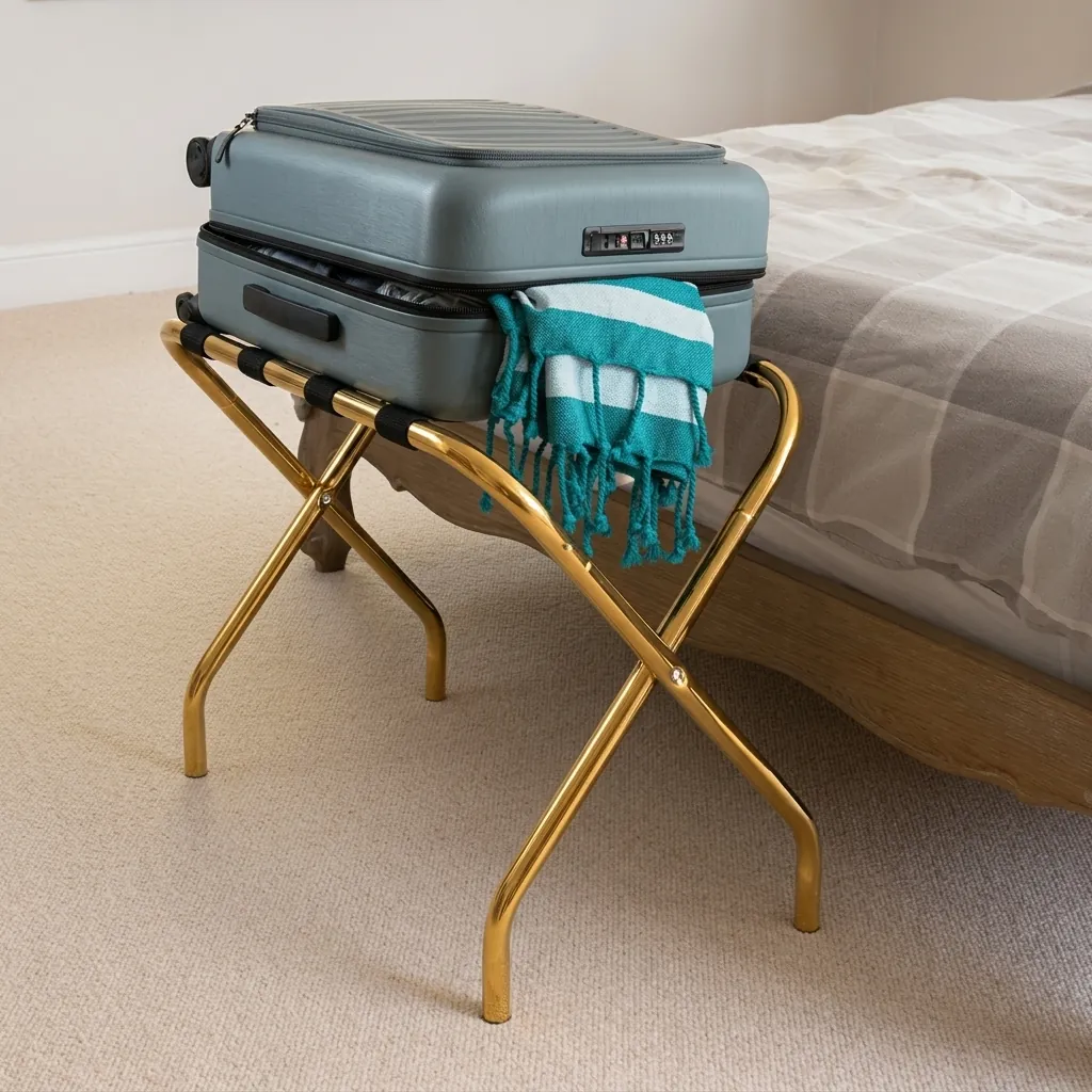 Stainless Steel Luggage Rack with 4 Straps [1030] — LGR-1030 (image 4)