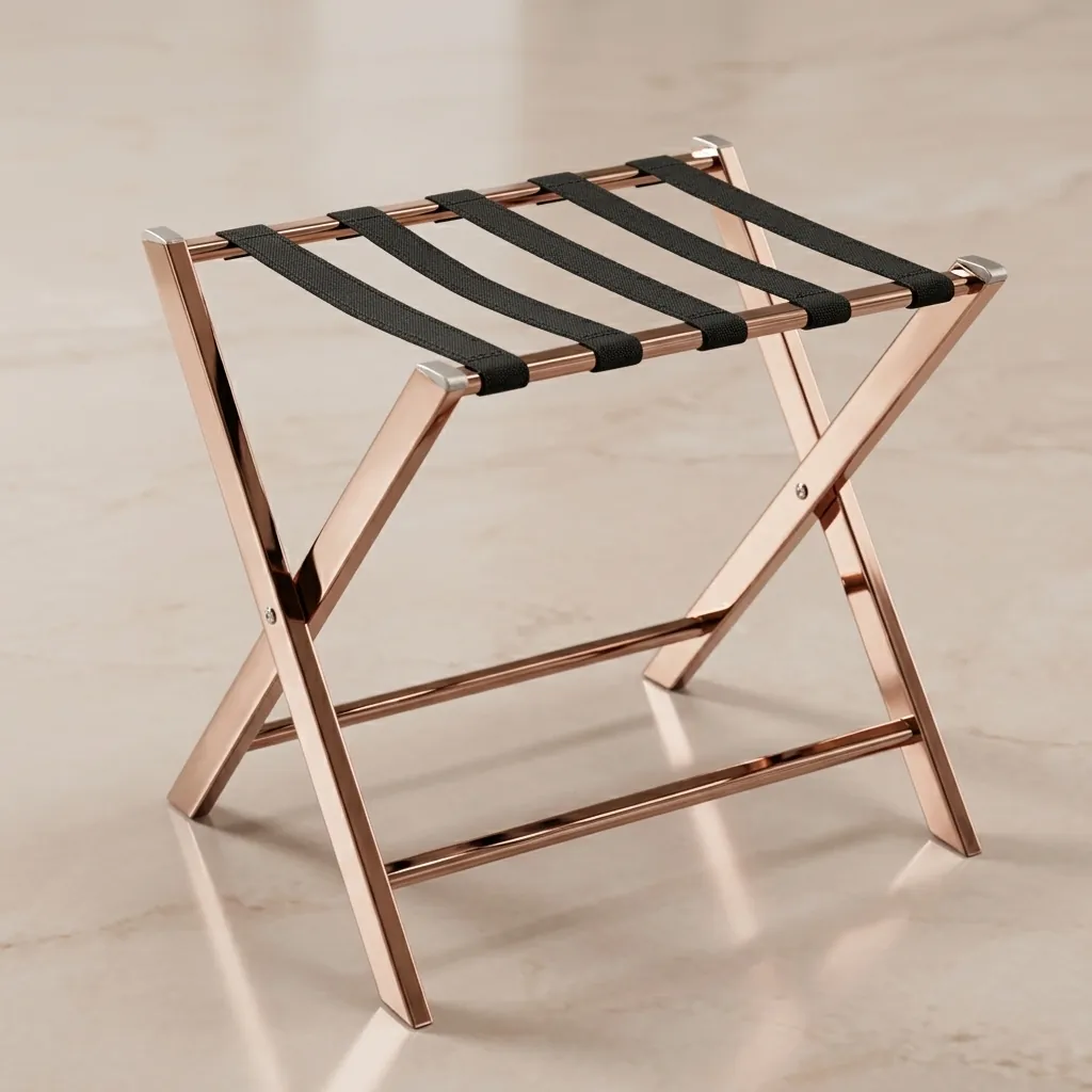 Stainless Steel Luggage Rack with 5 Straps [1032] — LGR-1032 (image 2)