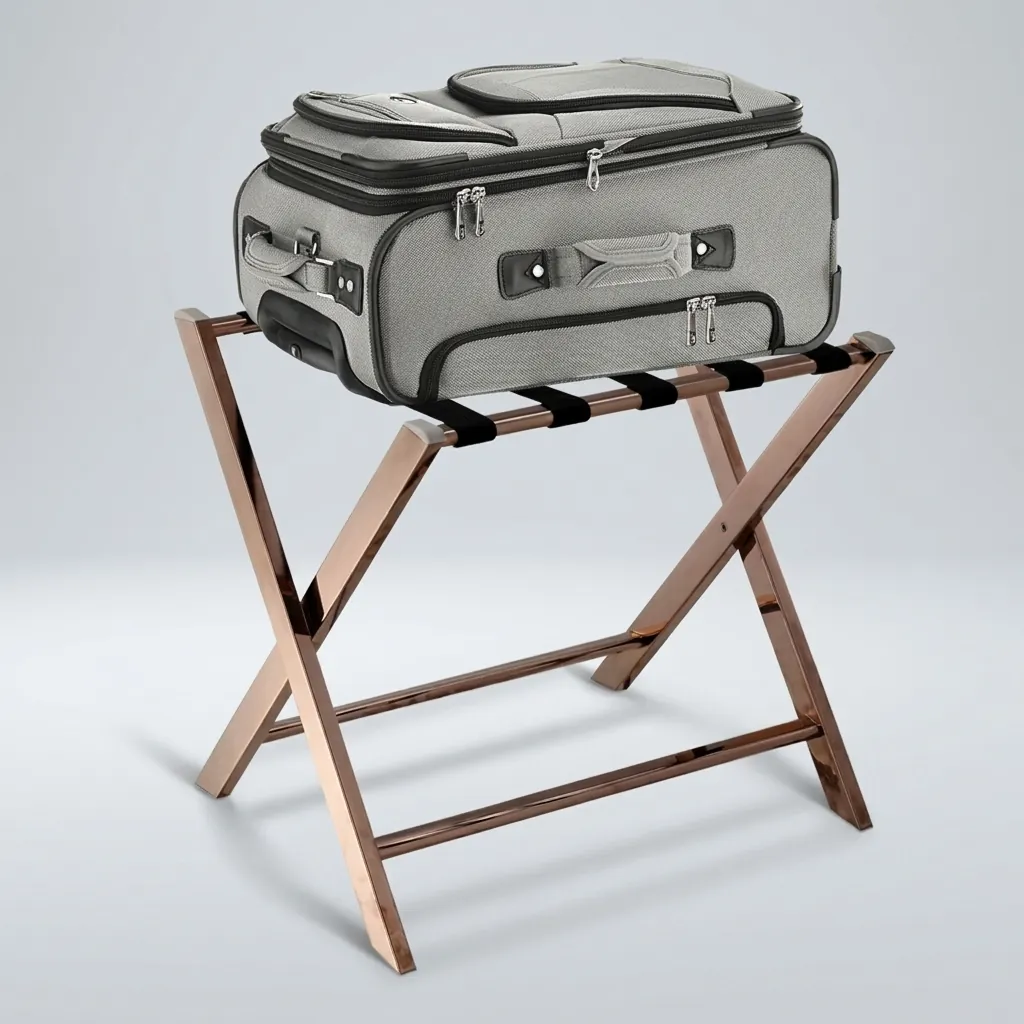 Stainless Steel Luggage Rack with 5 Straps [1032] — LGR-1032 (image 3)