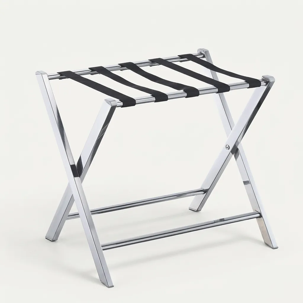 Stainless Steel Luggage Rack with 5 Straps [1034] — LGR-1034 (image 2)
