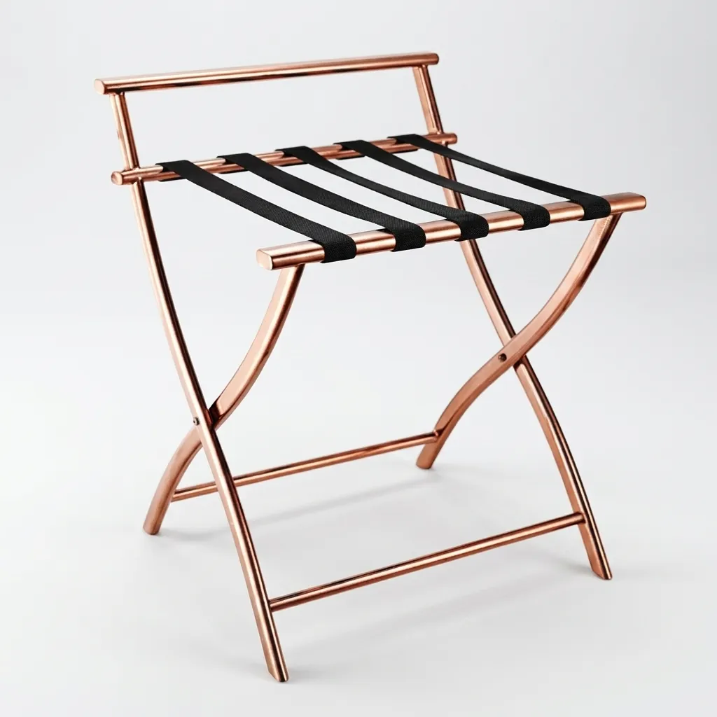 Stainless Steel Backrest Luggage Rack with 5 Straps [1037] — LGR-1037 (image 2)