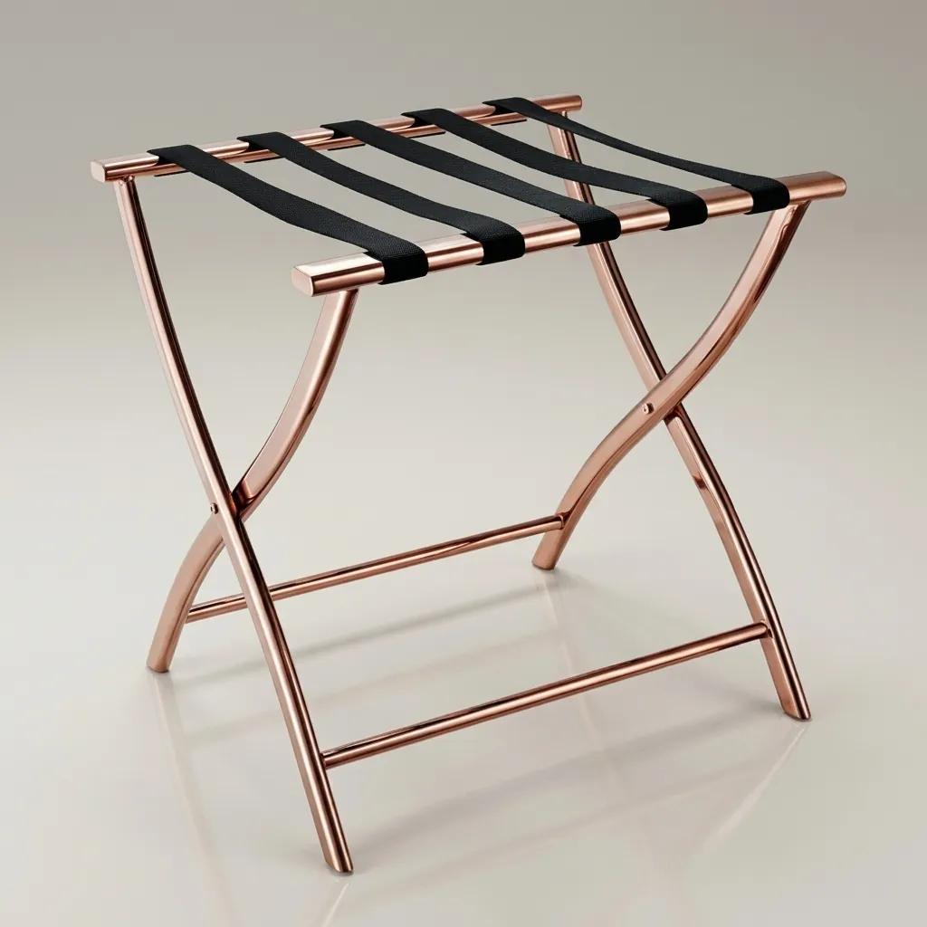Stainless Steel Luggage Rack with 5 Straps [1038] — LGR-1038 (image 2)