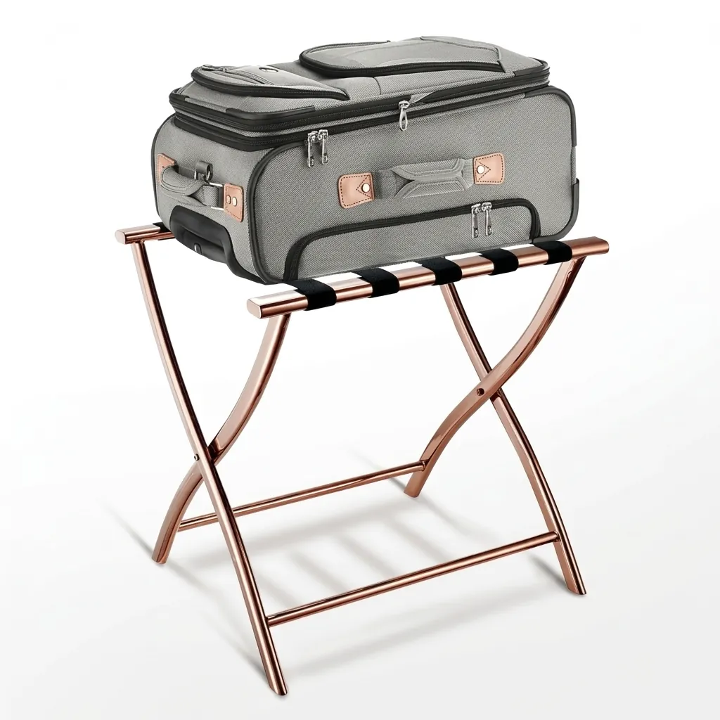 Stainless Steel Luggage Rack with 5 Straps [1038] — LGR-1038 (image 3)