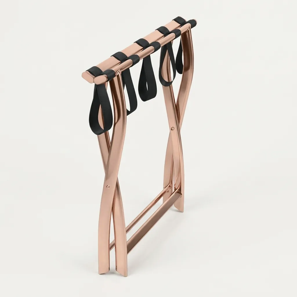 Stainless Steel Luggage Rack with 5 Straps [1038] — LGR-1038 (image 6)