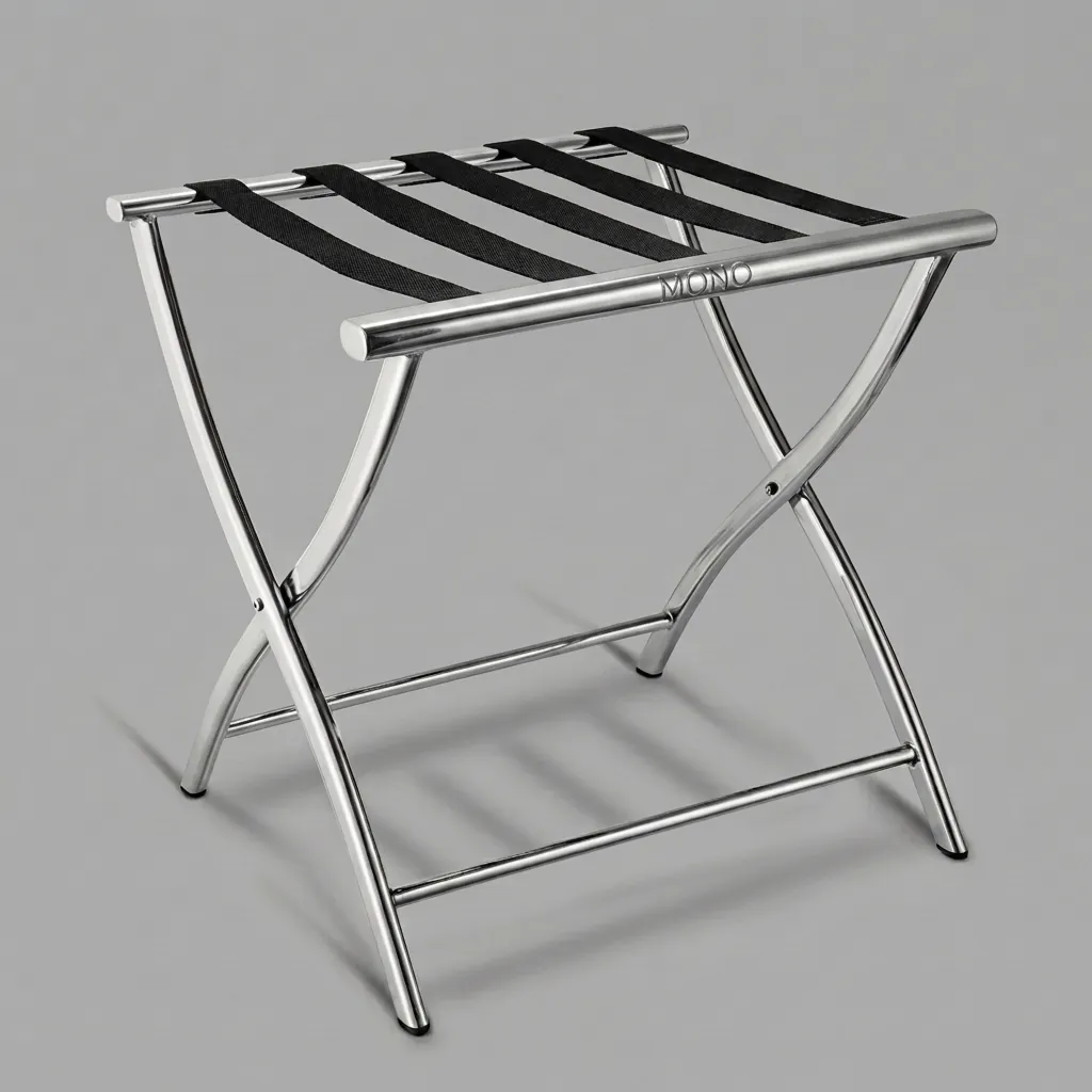 Stainless Steel Luggage Rack with 5 Straps [1040] — LGR-1040 (image 1)