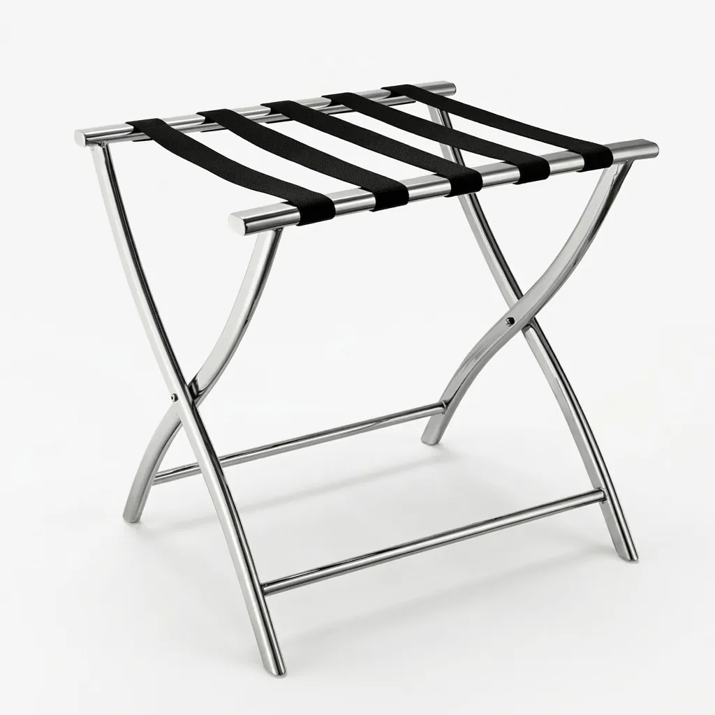 Stainless Steel Luggage Rack with 5 Straps [1040] — LGR-1040 (image 2)