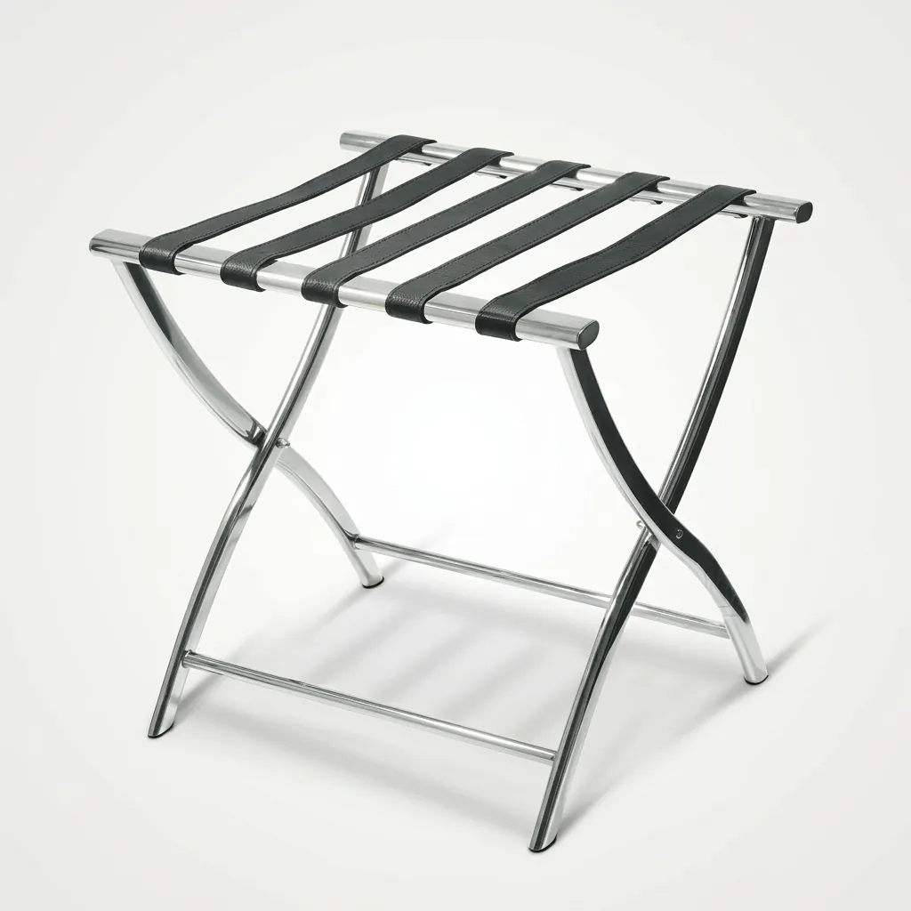Stainless Steel Luggage Rack with 5 Straps [1040] — LGR-1040 (image 3)