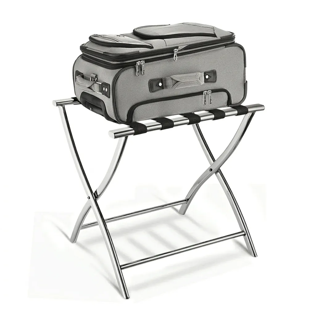 Stainless Steel Luggage Rack with 5 Straps [1040] — LGR-1040 (image 4)