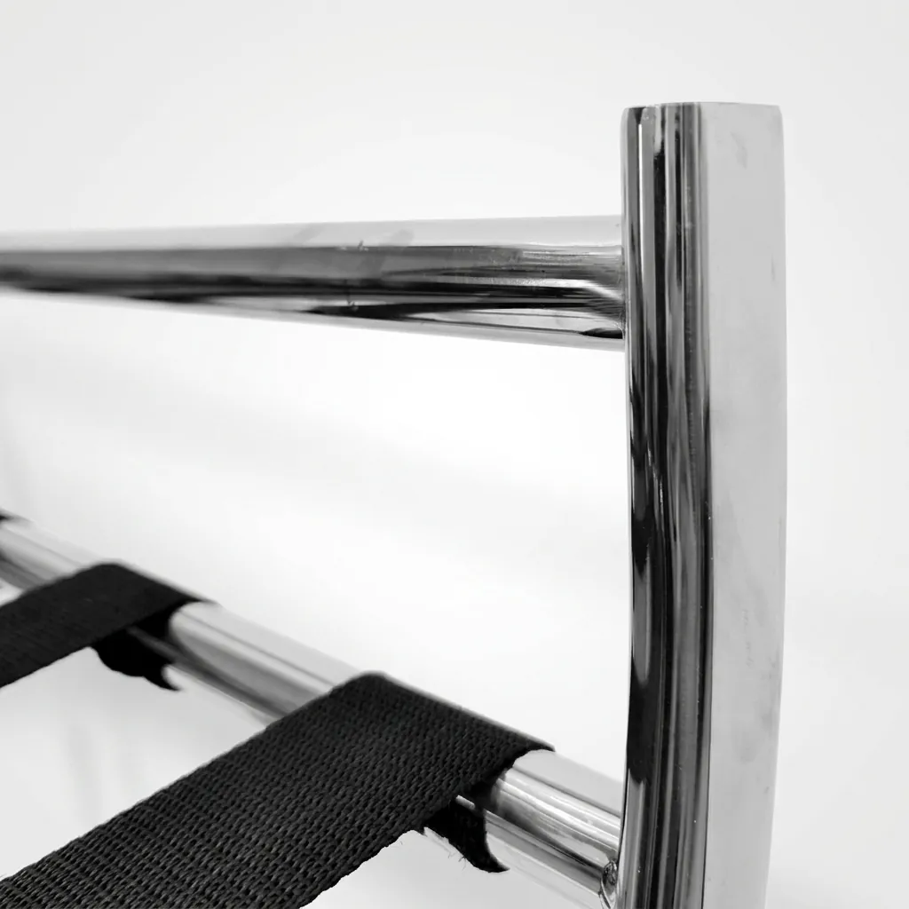 Stainless Steel Backrest Luggage Rack with 4 Straps [1044] — LGR-1044 (image 8)