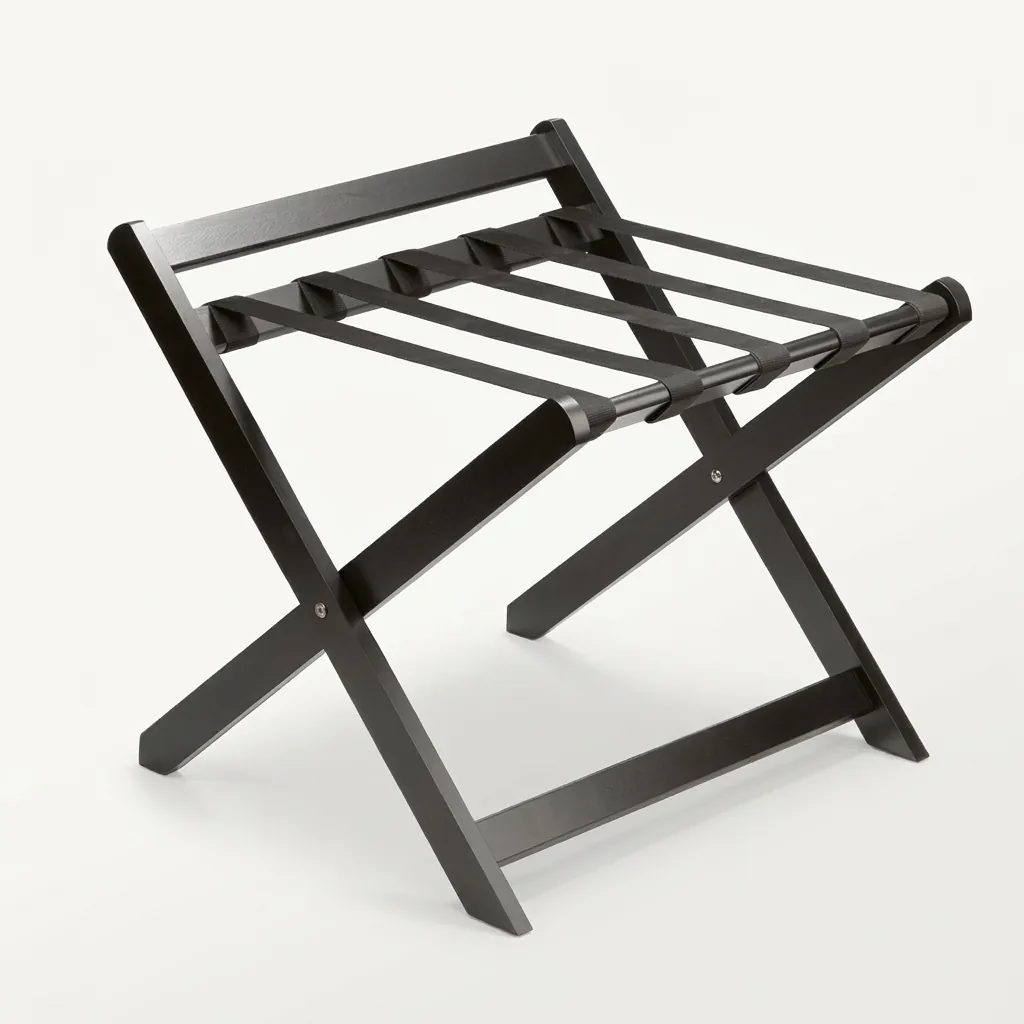 Wooden Luggage Rack With Backrest — LGR-1046 (image 2)