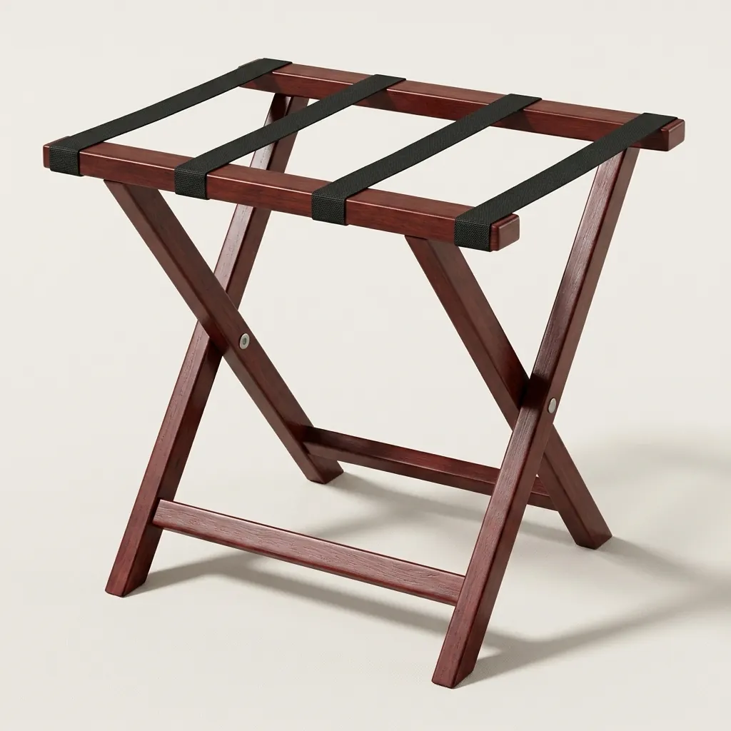 Wooden Luggage Rack Cherry — LGR-1048 (image 4)