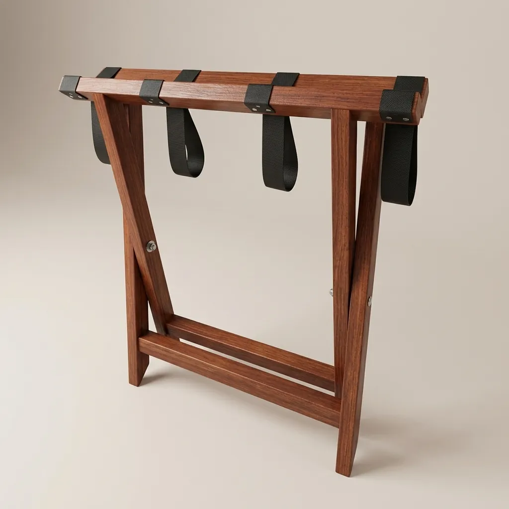 Wooden Luggage Rack Cherry — LGR-1048 (image 5)