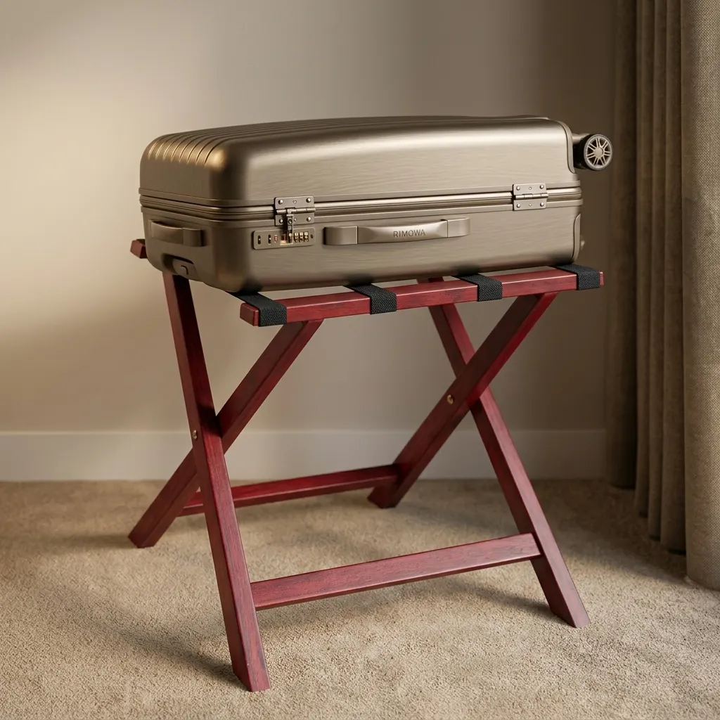 Wooden Luggage Rack Cherry — LGR-1048 (image 6)